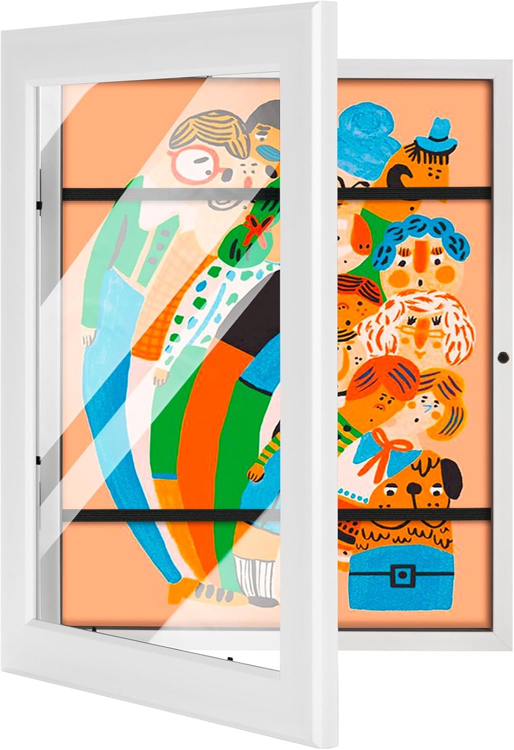 Photo Albums, Frames & Accessories - WUIRCCX 8.5x11 Kids Art picture frame,Front Opening with HD Glass,Horizontal and Vertical Art Display For Kids Artwork,Photos,Crafts,Drawing Frame(White,1-Pack)