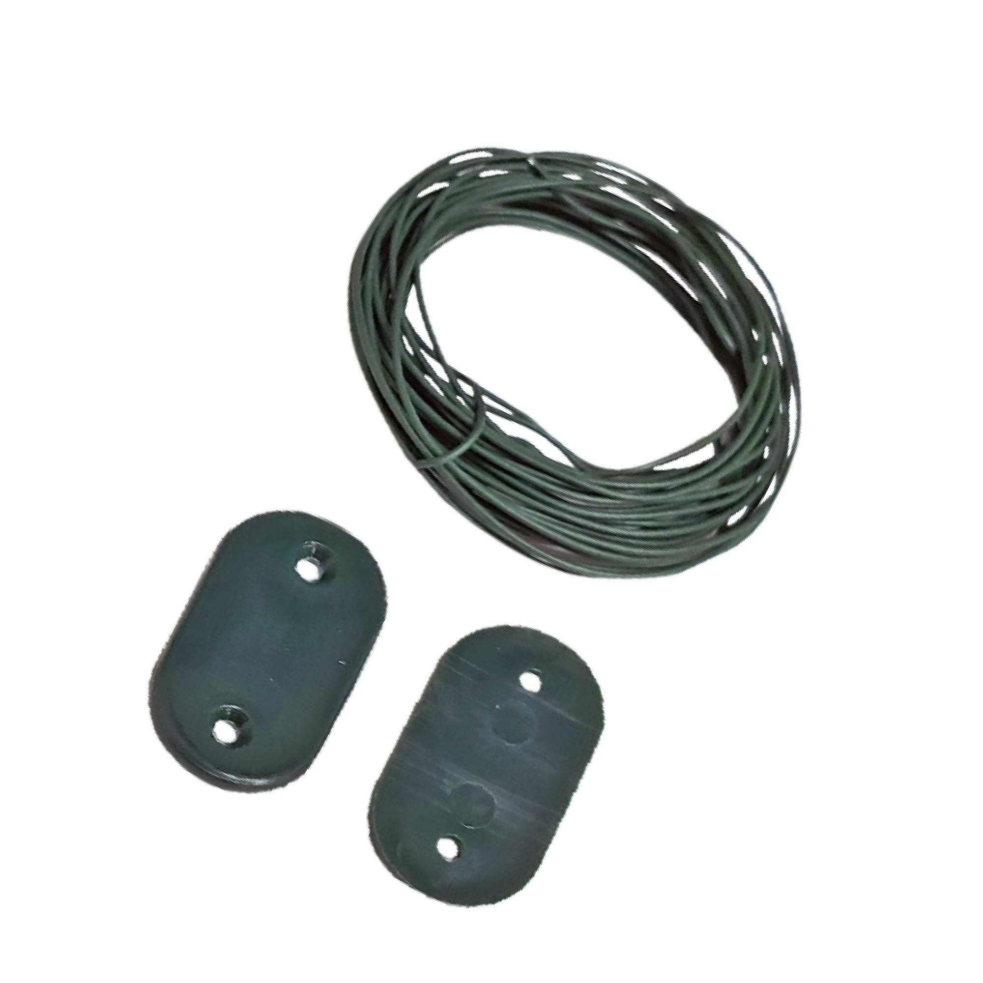 Ribimex PRBVT30VE Fixing Kit for Privacy Screen Shade with Wire and 30 Plates, Green