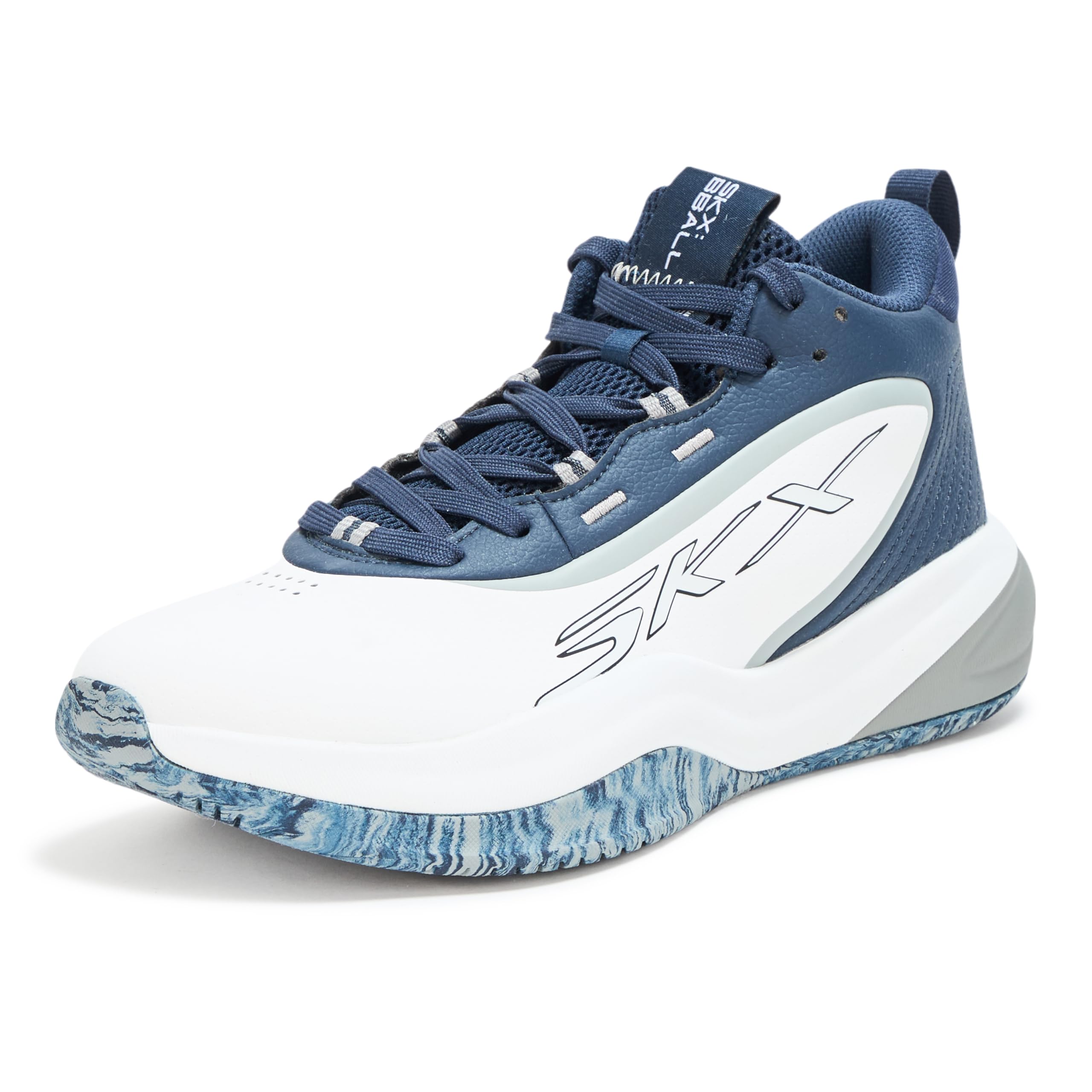 Skechers Men’s Basketball SKX League Sneaker, Navy, 8.5