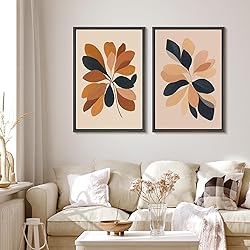 MUDECOR Framed Canvas Print Wall Art Set Warm Earth
