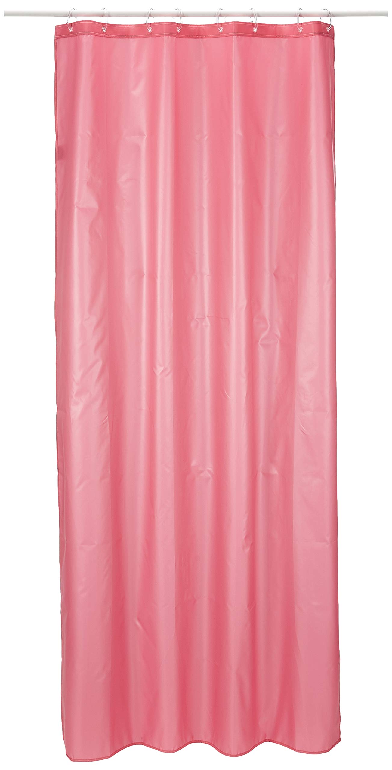 Spirella Primo Hot Pink Textile Curtain 120 x 200 1212284, White, Standard