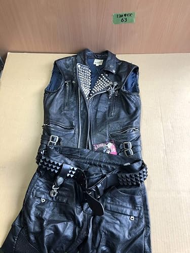 Amazon ハロウィン コスプレ グッズ 北斗の拳 マッドマックス なりきりグッズ 牛革 バイカー ライダース パンツ 革靴 セット コスプレ 仮装 通販