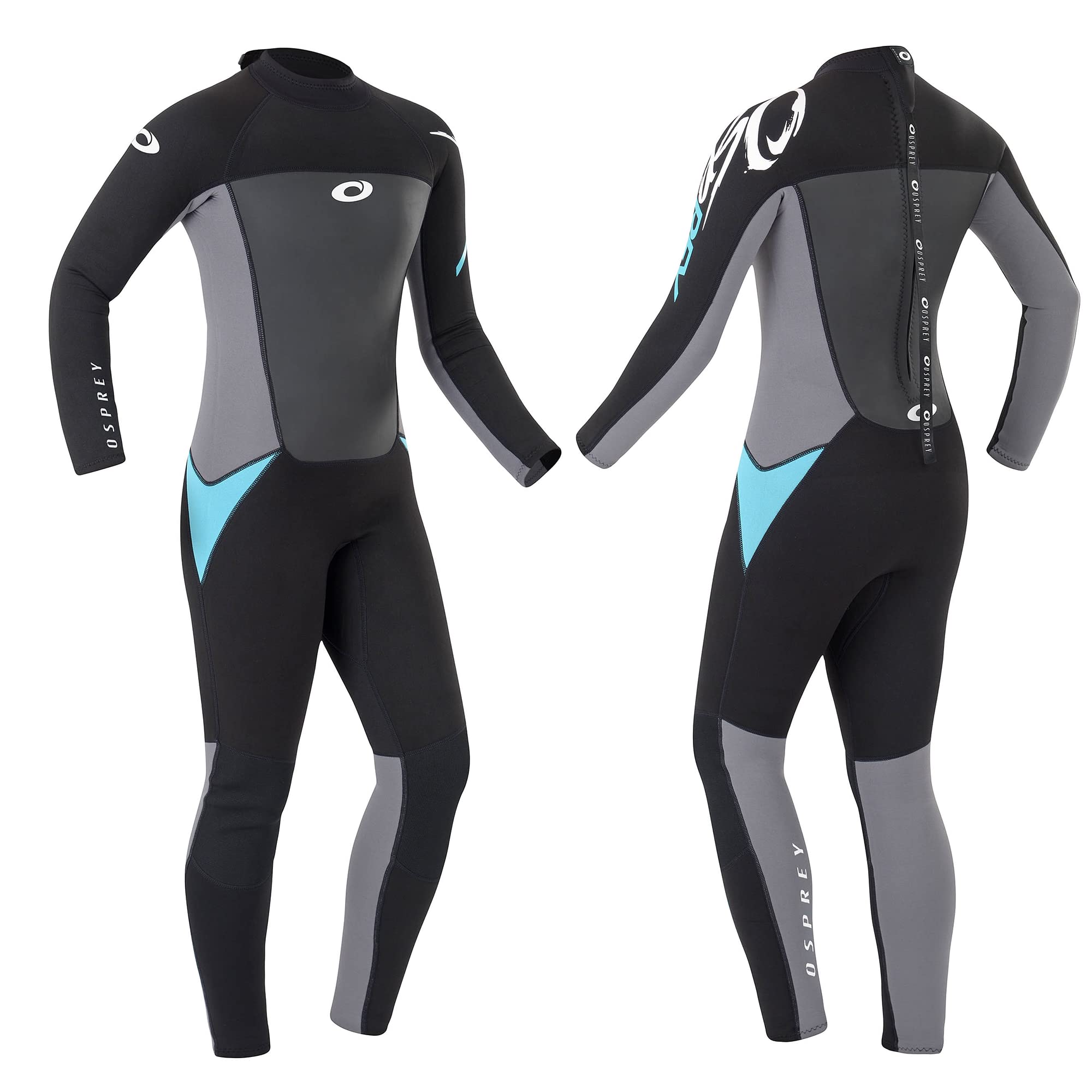 Osprey Womens Full Length Wetsuit, 3MM Summer Wetsuit, Blue/Black, Multiple Sizes — image 1