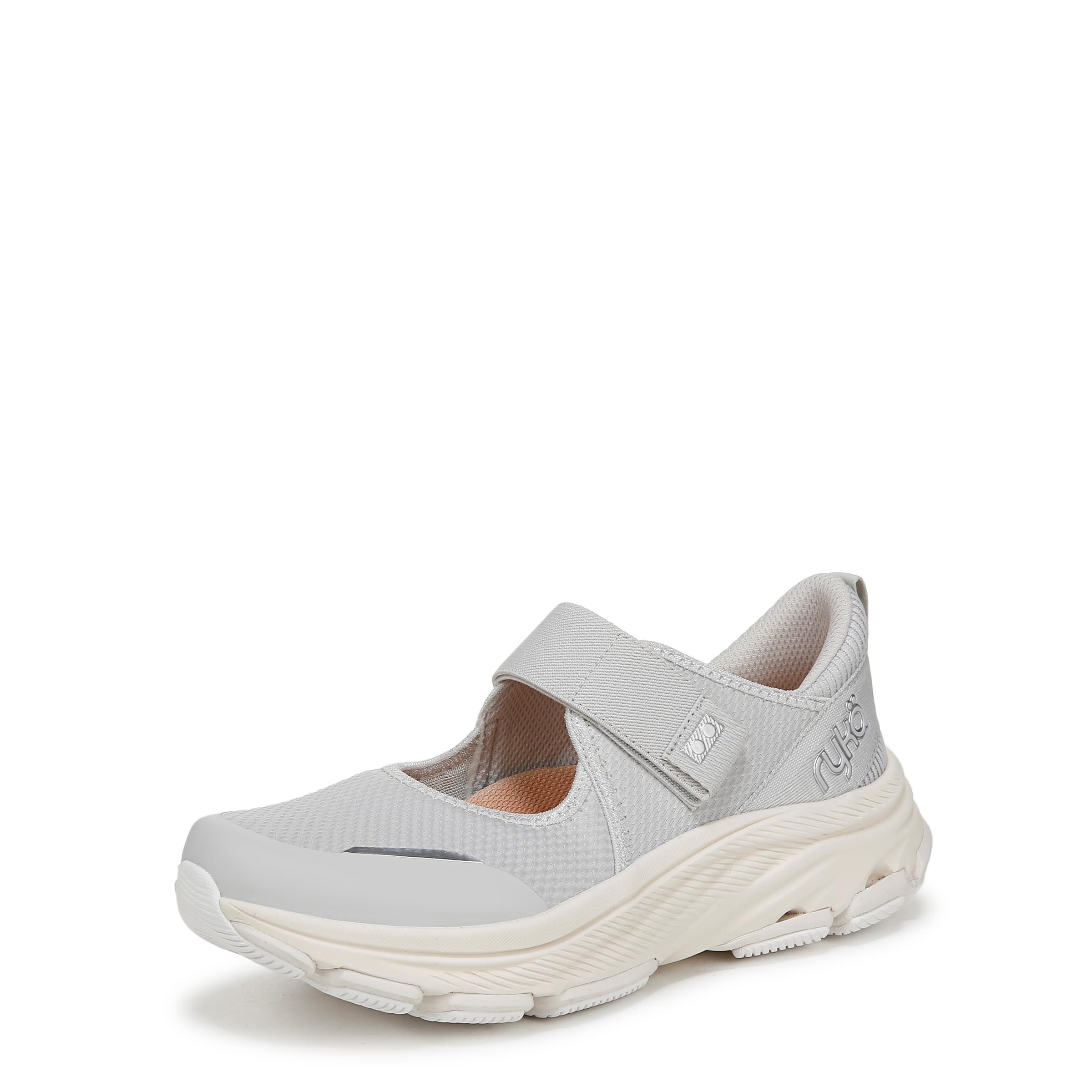 Ryka Womens Devotion max Mary Jane Walking Shoes Silver 12 W