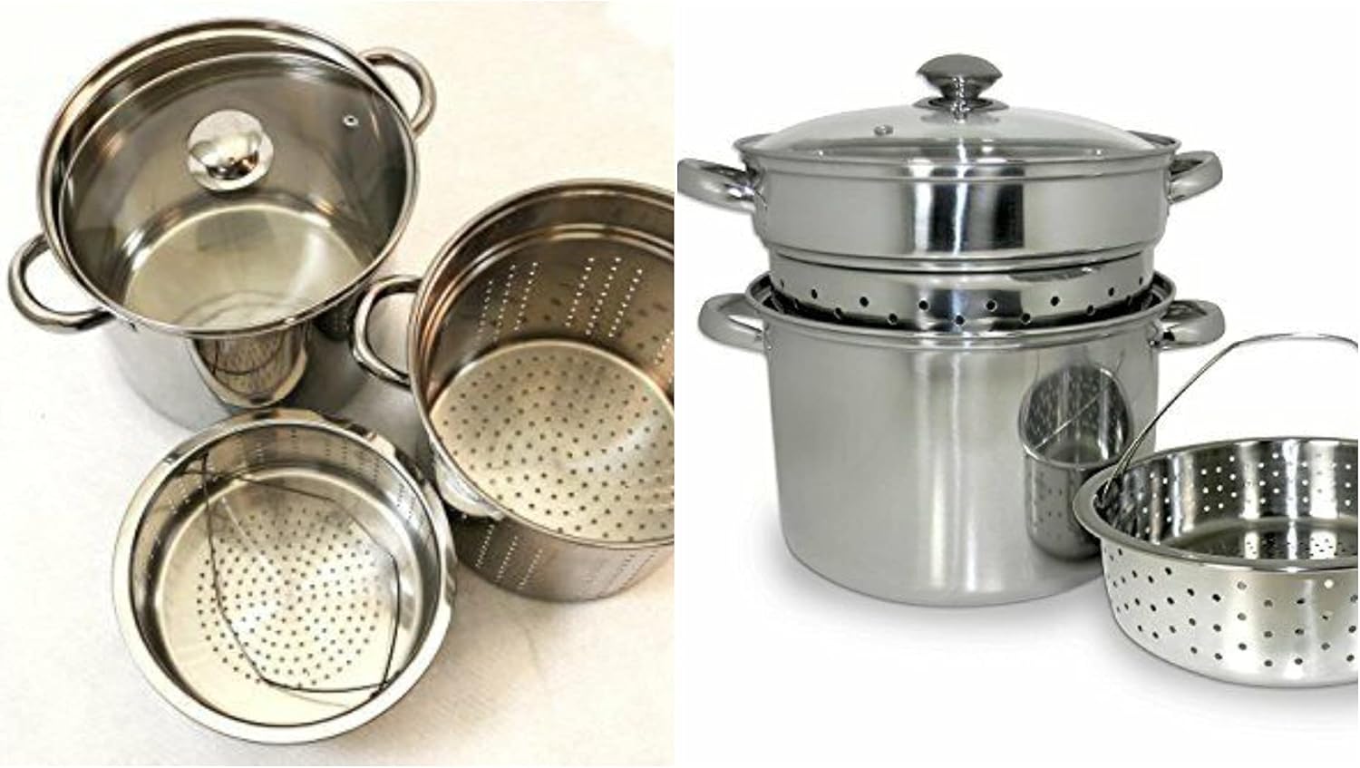 1 pcs - 20 Qt Multifunction Pasta Cooker Stainless Steel w/ Encapsulated Base - Kitchen Supplies - WS05