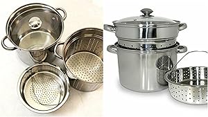 1 pcs - 20 Qt Multifunction Pasta Cooker Stainless Steel w/ Encapsulated Base - Kitchen Supplies - WS05