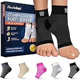 Compression Socks for Plantar Fasciitis & Achilles Tendonitis Relief – Pair of Ankle Compression Sleeves for Foot Swelling, Heel Spurs, Pain & Fatigue – Comfortable Arch Support Brace for Daily Use (Black, Small)