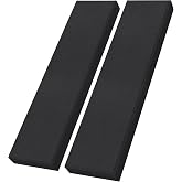 2 Pack Fiberglass Acoustic Panels 48"x12"x2" Soundproof Panels, Black | UMIACOUSTICS, 2" Thick, Sound Proof Panel, For Studio and Home, Includes Wall Mounting Bracket, Removable
