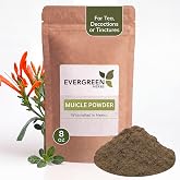 Evergreen Herbs Muicle Powder - 8 oz Resealable Pouch, Mexican Honeysuckle Plant Powder for Tea, Decoctions or Tinctures, Traditional Botanical Herb for