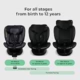 My Babiie MBCS400 360° Baby Car Seat ISOFIX ERF i-Size 0+/1/2/3 Black view 4