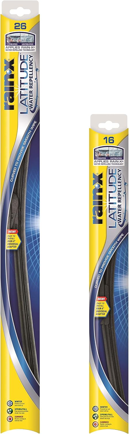 Rain-X Latitude Water Repellency Wiper Blade Combo Pack