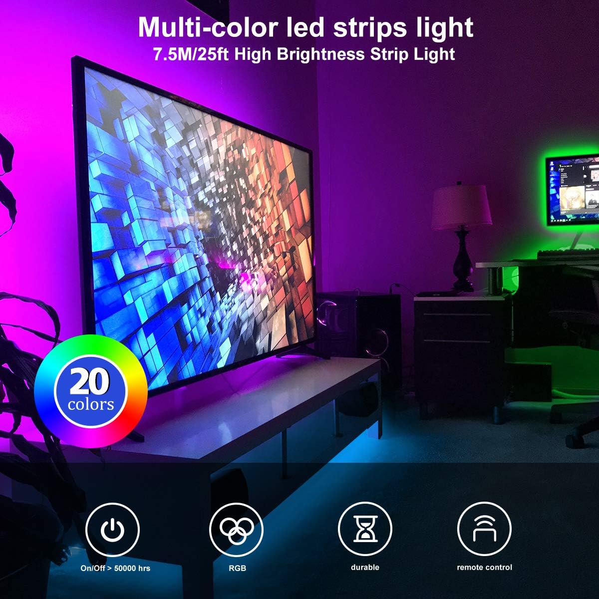 led strip table