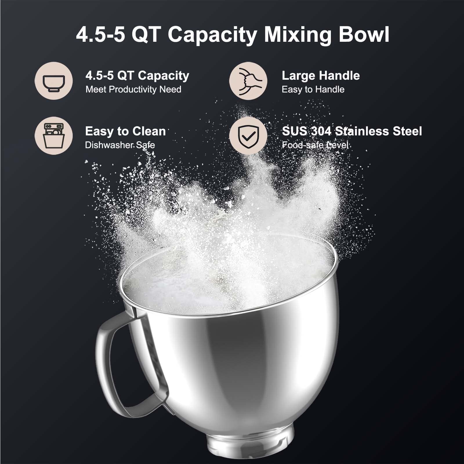 ステンレススチールミキサーアタッチメント すべてのKitchenaidミキサーボウルにフィット