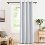 PONY DANCE Eyelet Curtain 52x84 in Greyish White Thermal Insulated view 2
