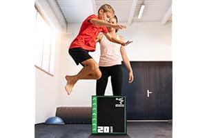 Holleyweb 3 in 1 Foam Plyometric Jump Box Jump Training & Conditioning-Plyo Jump Box for Jump Training Fitness Workout Exercise
