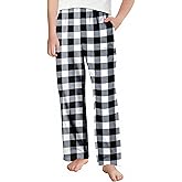 Arshiner Boys Pajama Pants Long Sleep Plaid Pants Soft Lounge Pj Bottoms with Pockets