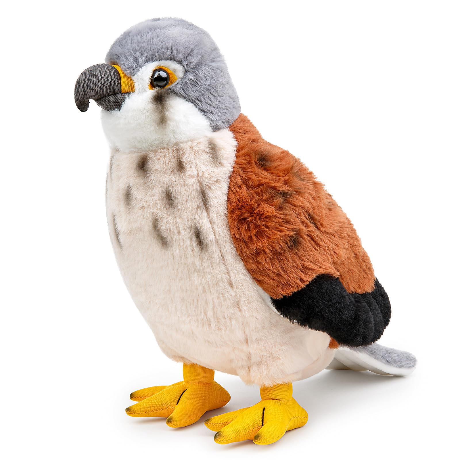 RLOMUTE Red Falcon Plush Toy Bird Realistic Eagle Falcon Stuffed Animal Super Soft Cute for Birthday Party Favors Companions Bedroom Car Home Decor Collectible Gift for kids Boys Girls 9.8 Inch