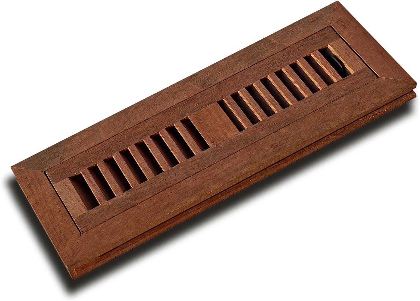 WELLAND 2 Inch x 10 Inch Brazilian Cherry Hardwood Vent Floor Register