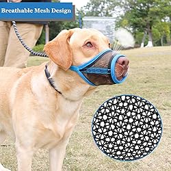 Dog Muzzle, Mesh Muzzle for Small Medium Large