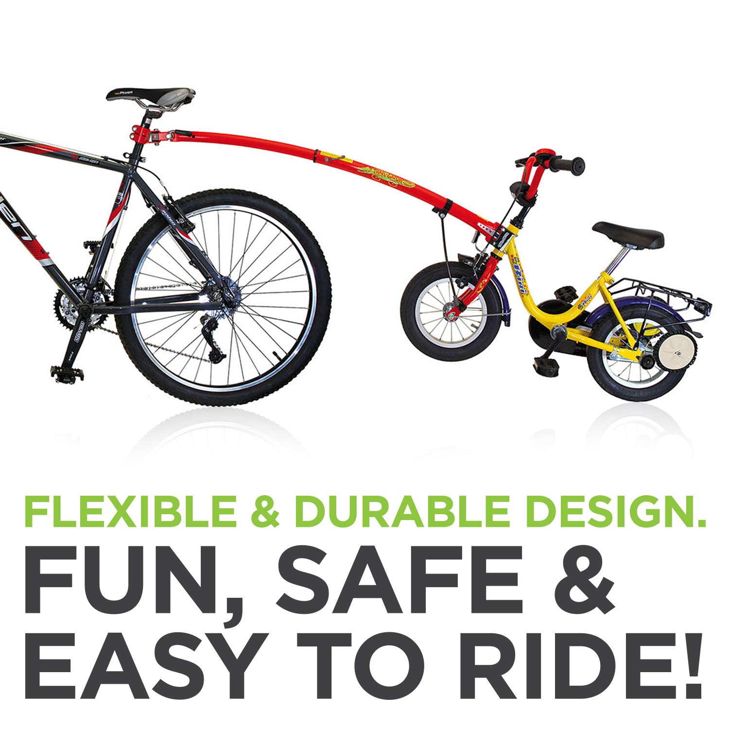 Double Jogger Stroller Trail-Gator Bike Tow Bar Converts Kids