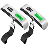 BAGAIL Digital Luggage Scale, 110lbs Hanging Baggage Scale with Backlit LCD Display, Portable Suitcase Weighing Scale, Travel