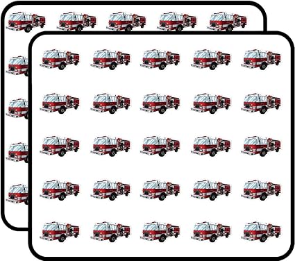 Amazon Com Fire Truck Sticker For Scrapbooking Calendars Arts