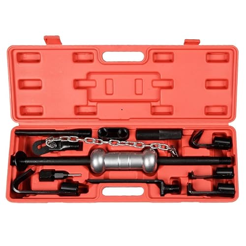 13PCS Slide Hammer Dent Puller Set Universal Heavy Duty Auto Body Truck Repair Tool Kit with Carrying Case, Dent Removal Tools - Canada