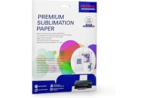 Methdic Sublimation Paper 8.5x11 Inch 30 Sheets Sublimation Blanks Transfer Paper For Inkjet Printer ，125 gsm
