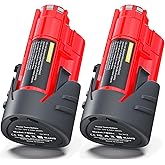 YPLFanHand Battery Replacement for Milwaukee M12: 12v Lithium-ion 3.0Ah Batteries Compatible with 48-11-2440 48-11-2402 48-11