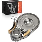 A-Premium Engine Timing Chain Kit W/Tensioner 4.3L 4.8L 5.3L 6.0L 6.2L 8Cyl | Compatible with Chevy, GMC, Hummer, Saab, Pontiac, Cadillac &amp; Buick - Express, Silverado, Camaro, Sierra, H3, Yukon &amp; More