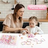 Amteker Bracelet Making Kit for Girls 550 Beads Unicorn Jewellery Craft Kit 24 view 5