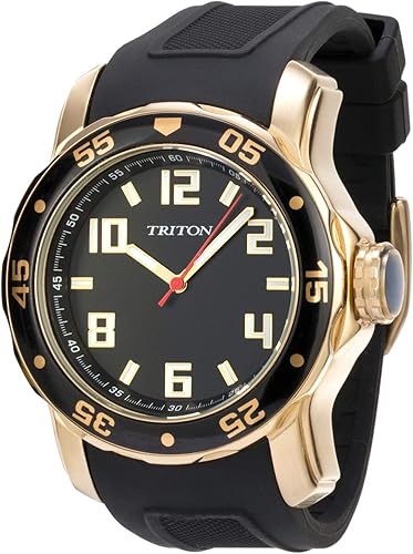 Relogio triton masculino pulseira de borracha Clearance