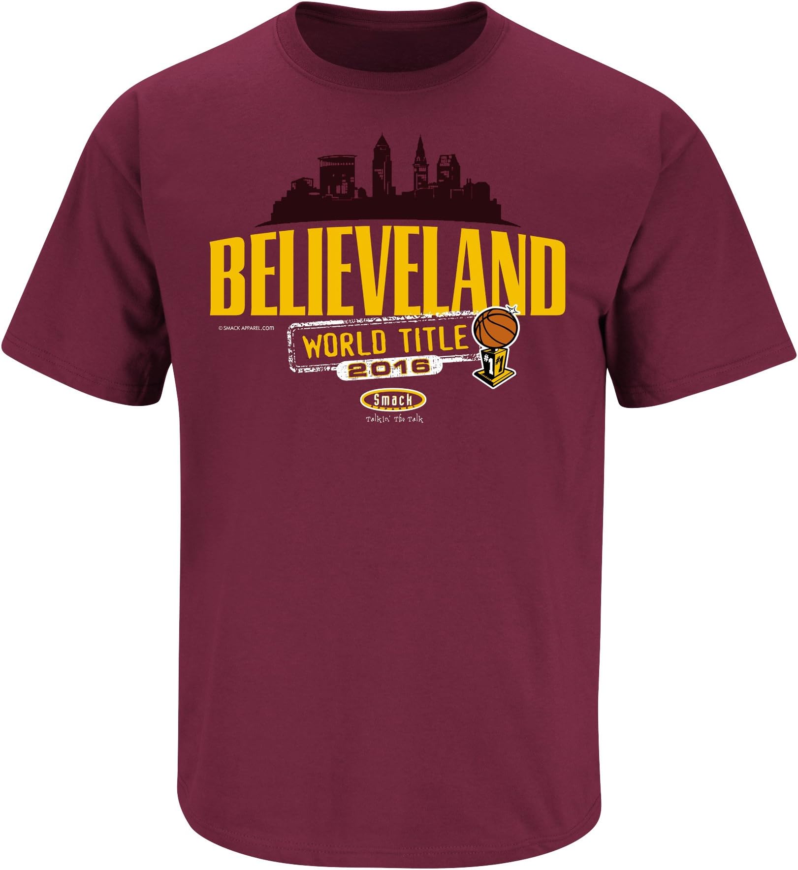 Cleveland Cavaliers Fans. Believeland Maroon T Shirt (Sm-3X) SHIPS SAME DAY