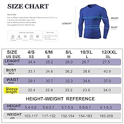 Long Sleeve Compression Shirts for Men Base-Layer