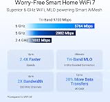 ASUS RT-BE92U Tri-Band WiFi 7 Router 320MHz 4096-QAM AI Mesh VPN Security view 3