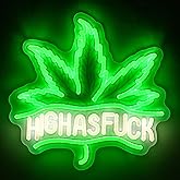 Chongart Leaf Neon Sign LED Neon Light for Wall Decor – USB Powered Dimmable Leaf Sign for Bedroom Living Room Bar Game Room Party Gift 13x13 Inch Green