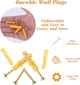 Yibaijia 180Pcs Screws and Wall Plugs Set M6/M8 Masonry Anchors view 5