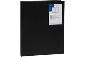 Winnable Hardcover Perfect Bound Notebook, 9 x 7-1/4 Inches, 192 Pages, Black