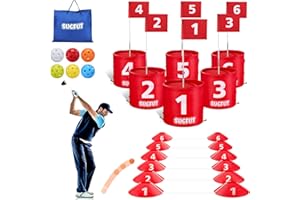 SUGFUT Backyard Golf Games Portable 6 Holes with Balls Outdoor Games for Adults, Family and Kids Play Camping, Lawn, Park, Beach, Yard