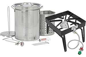 Bayou Classic Stainless Steel Outdoor Turkey Fryer Kit - 32 qt.