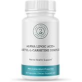 2nd Springs ALA + ALC Complex - Alpha Lipoic Acid &amp; Acetyl-Carnitine | Acetyl-L-Carnitine 525 mg + Alpha Lipoic Acid 225 mg, L-Carnitine for Energy, Focus &amp; Healthy Aging, Mitochondrial Support