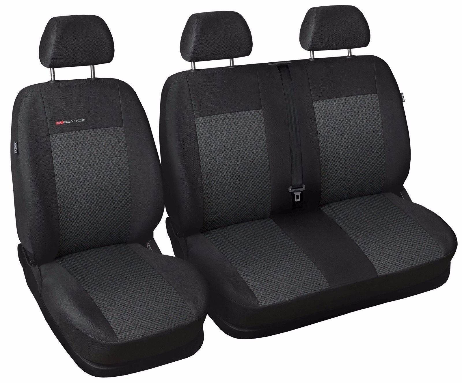 DKMOTO DK655P3 Tailored Van Seat Covers for Peugeot Expert , Citroen Dispatch , Toyota Proace 2016 - onwards