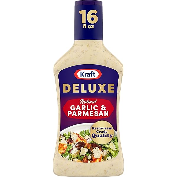 KRAFT DELUXE ROBUST GARLIC AND PARMESAN SALAD DRESSING (16 OZ BOTTLE)