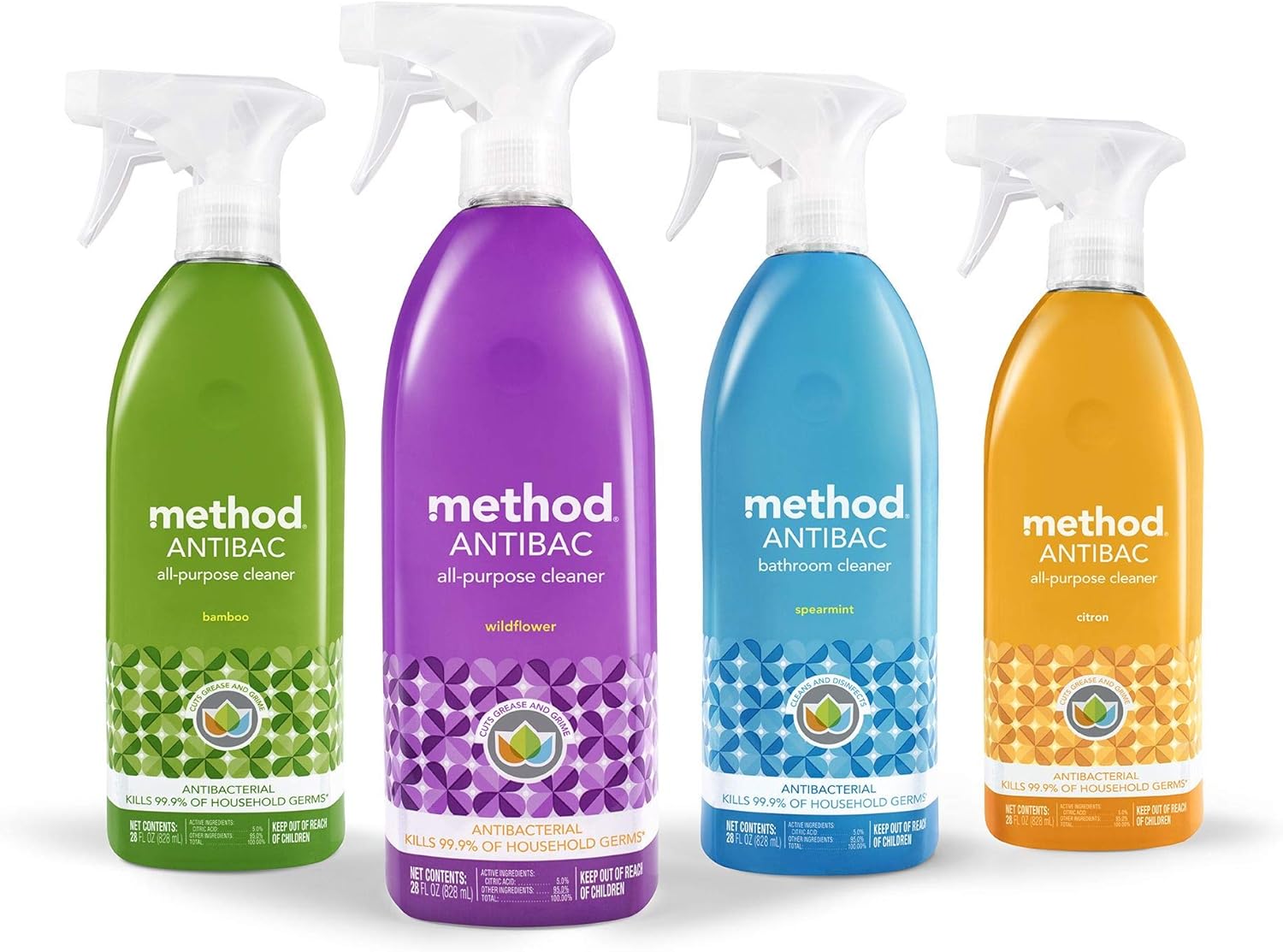 Method Antibacterial All Purpose Cleaner, Wildflower, 28 Ounce (Pack 8): Health & Personal Care