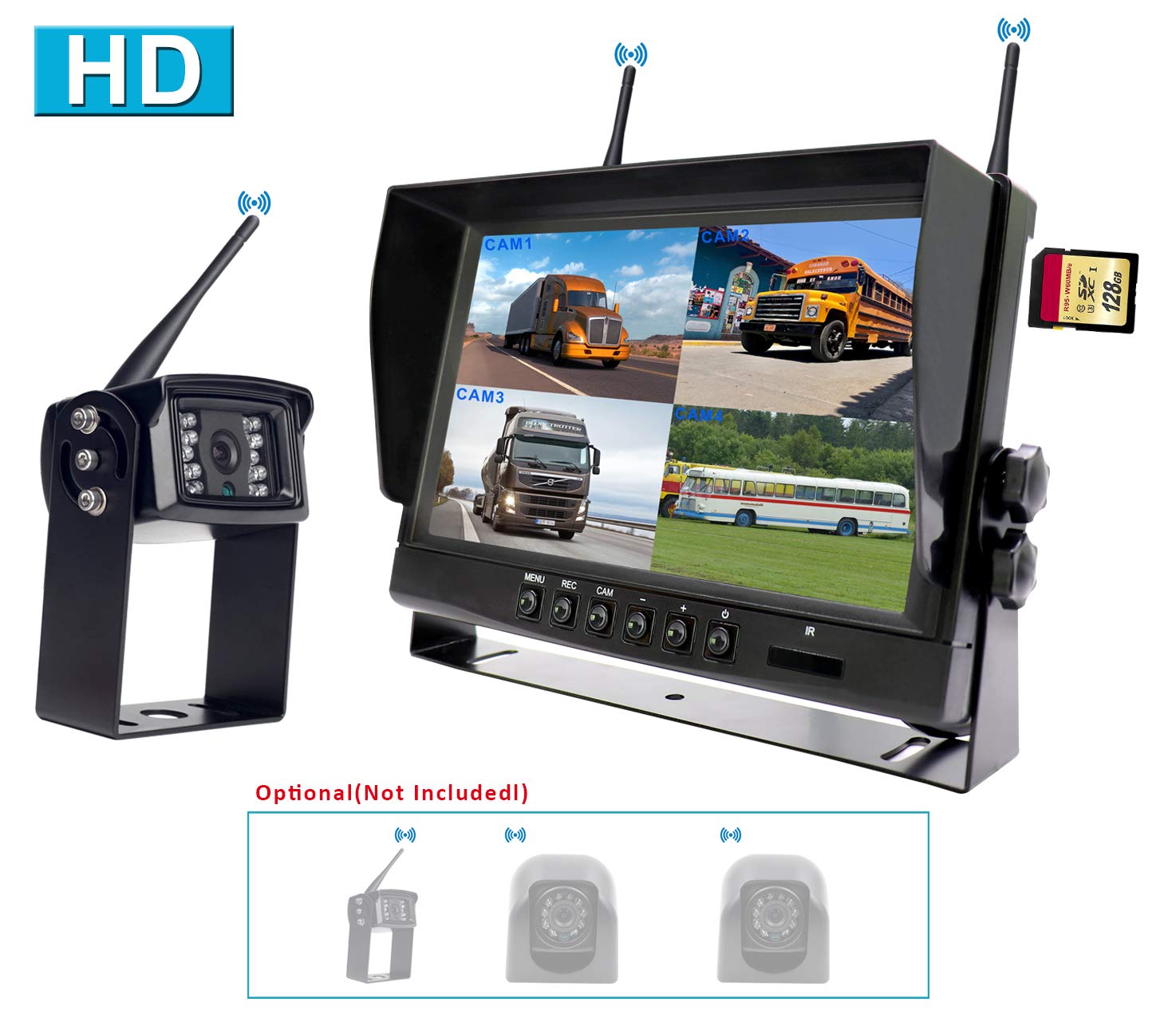 CAMONS Digital Wireless Reversing Camera Kit, 9" Rear Amazon.co.uk
