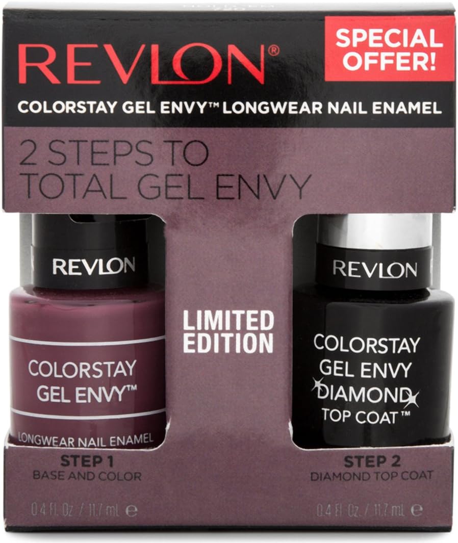 Revlon ColorStay Gel Envy Nail Enamel & Top Coat Value Pack, 720 Hold 'Em