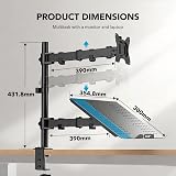 HUANUO Monitor Arm with Laptop Tray 13-32 Inch VESA 75/100 view 6