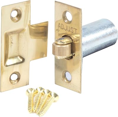 White Hinge Adjustable Brass Roller Ball Door Catch Internal Door Spring