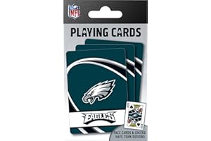 MasterPieces - NFL Playing Cards, Officially Licensed Philadelphia Eagles Football Deck, Family Games for Adults and Kids, Standard Index