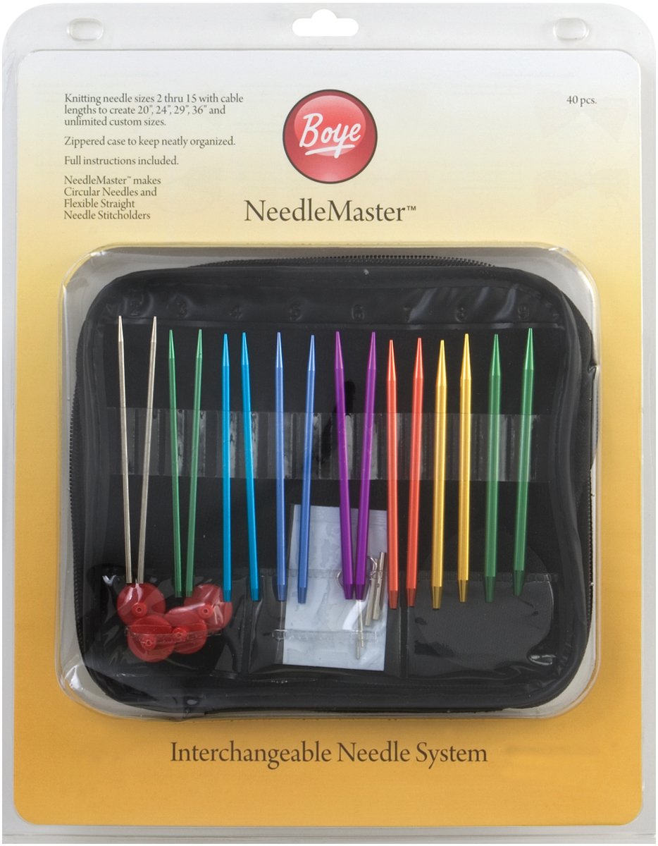Boye Needlemaster Interchangeable Aluminum Knitting Set, Surf, Onе Paсk